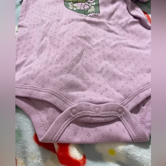 NWT Baby Girl Carhartt Purple Onesie - Picture 5 of 5